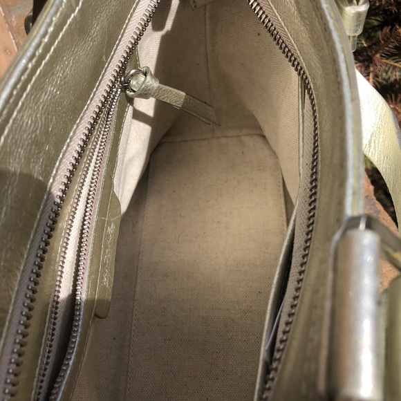 Michael Kors Metallic Silvery Gold Leather Handbag - Picture 7 of 8